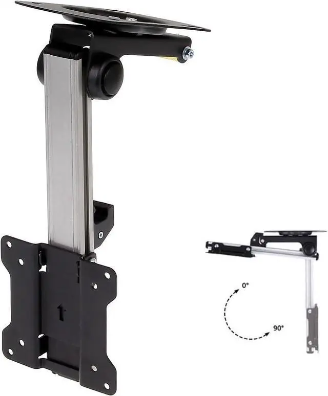 Main image of InstallerParts 13"-27" RV TV Ceiling Mount - Aluminum Bracket, Fold Down for LED, LCD, Monitor, Flat Screens 75x75 & 100x100