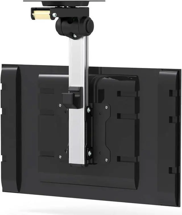 Alt view image 2 of 5 - InstallerParts 13"-27" RV TV Ceiling Mount - Aluminum Bracket, Fold Down for LED, LCD, Monitor, Flat Screens 75x75 & 100x100