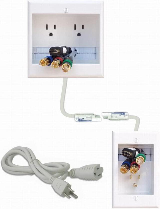 PowerBridge TWO-CK In-Wall Cable Management System for Wall