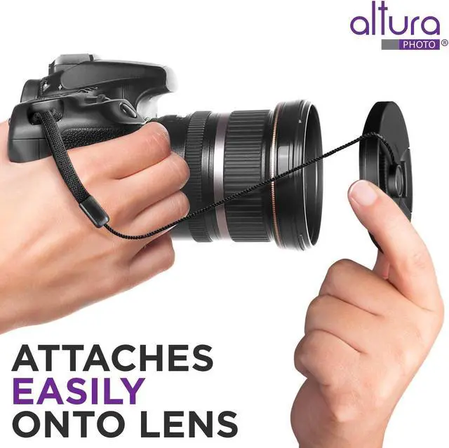 Alt view image 7 of 7 - Altura Photo 5 Pcs Lens Cap Leash, Keeper, Tether & Holder for Camera Lens | Never Lose a Lens Cap Again, Lens Cover Strap & String, Fits Most DSLR & Mirrorless Cameras