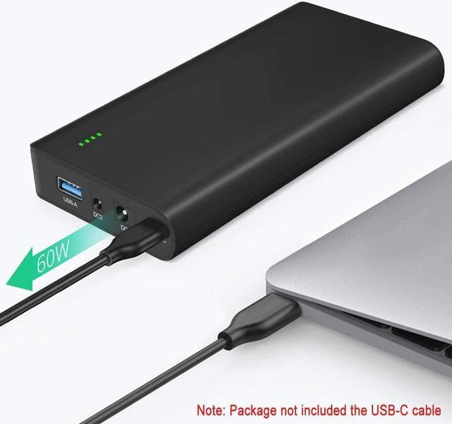 Alt view image 7 of 7 - Talentcell Lithium ion Battery Pack NB7102, Rechargeable 17500mAh 64.75Wh Li-ion Power Bank with DC 24/19/5V and USB-C 5/9/12/15/20V Output for Laptop, Notebook, Smartphone, Camera and More
