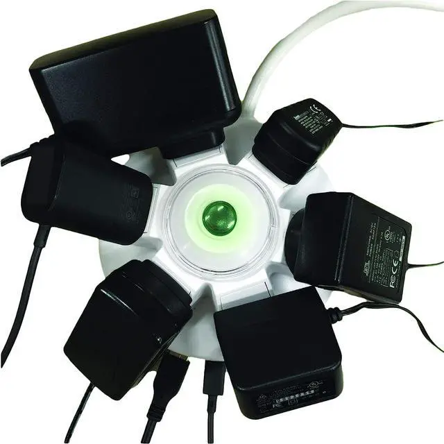 Alt view image 6 of 11 - Accell Surge Protector D080B-032K Powramid C Surge Protector USB-C and A Charging Station White