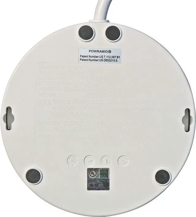 Alt view image 10 of 11 - Accell Surge Protector D080B-032K Powramid C Surge Protector USB-C and A Charging Station White