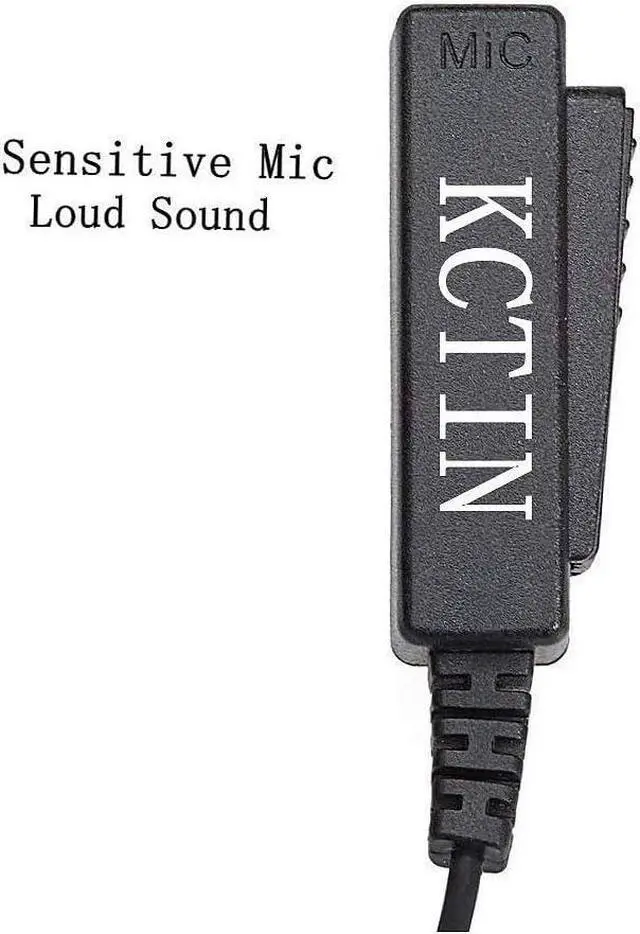 Alt view image 5 of 7 - Earpieces for Motorola Walkie Talkies with Mic 2 Pin Acoustic Tube Headset and PPT for CP200 GP2000 XU1100 PRO1150 MU12 (2 Pack)