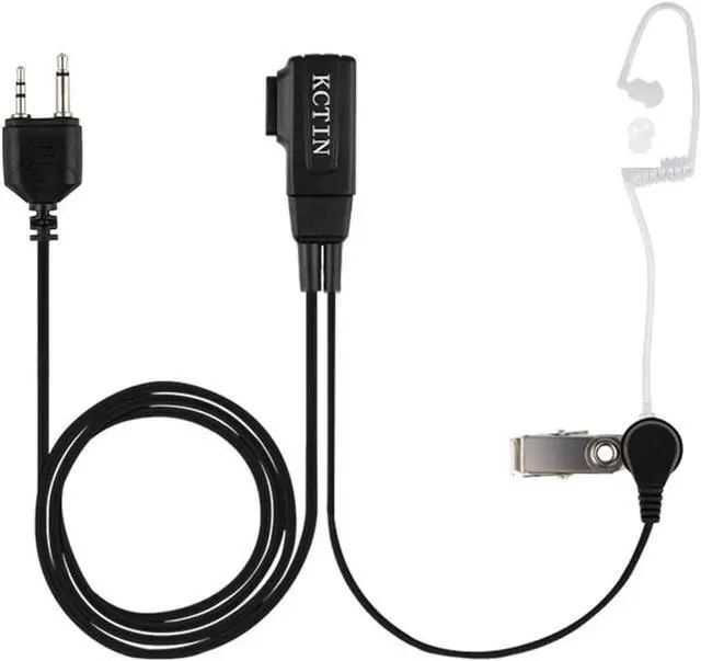 Alt view image 3 of 7 - KCTIN Walkie Talkie Headset for Midland with Mic Security Earpiece for GXT1000VP4 LXT500VP3 GXT1050VP4 GXT1000XB (6 Packs)