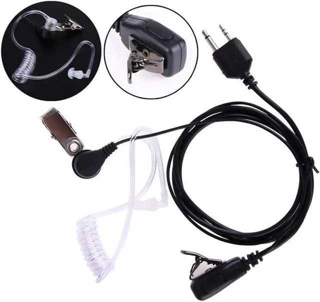 Alt view image 5 of 7 - KCTIN Walkie Talkie Headset for Midland with Mic Security Earpiece for GXT1000VP4 LXT500VP3 GXT1050VP4 GXT1000XB (6 Packs)