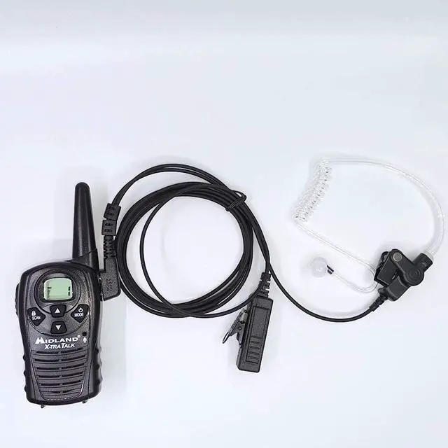 Alt view image 7 of 7 - KCTIN Earpiece for Midland Walkie Talkies with Mic Security Headsets for GXT1000VP4 LXT500VP3 GXT1050VP4 GXT1000XB (2Packs)
