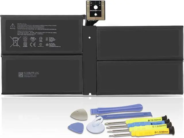Main image of G3HTA038H Battery Replacement for Microsoft Surface Pro 5th (Model 1796, 2017) Surface Pro 6 (Model 1807/1809/1796, 2018) 12.3" 2-in-1, Core i5 i7 m3, FJU-00001 FKG-00001 FKJ-00001, DYNM02 with Tools