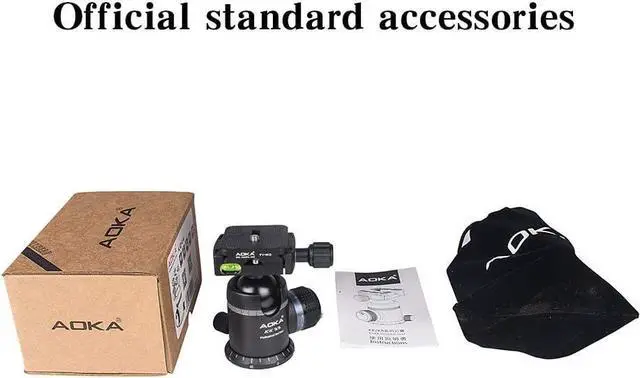 Alt view image 7 of 7 - Professional 360-Degree Rotating Panoramic Ball Head with 1/4-inch Quick Release Plate, Self-Weight 1.08 lbs/0.49 kg, Maximum Load 66 lbs/30 kg, Suitable for Tripods, Monopod, SLR Cameras (KK33)