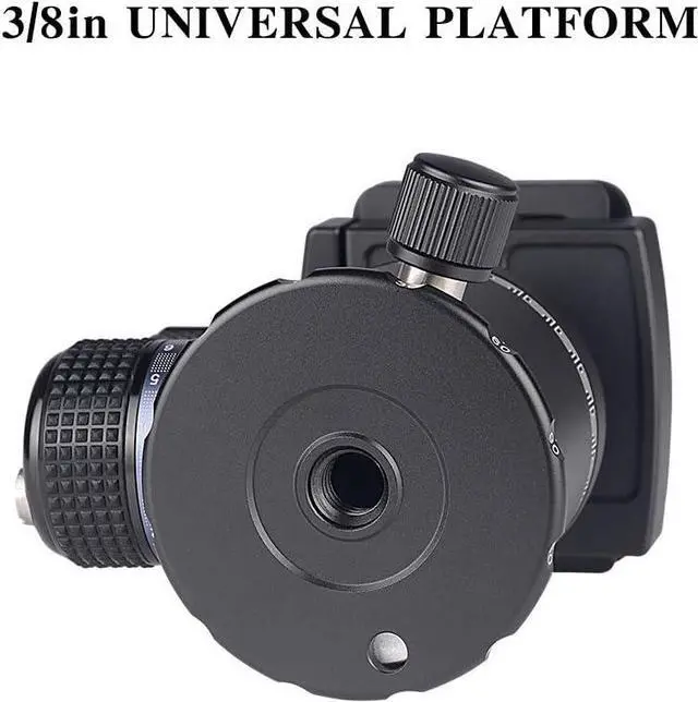 Alt view image 6 of 7 - Professional 360-Degree Rotating Panoramic Ball Head with 1/4-inch Quick Release Plate, Self-Weight 1.08 lbs/0.49 kg, Maximum Load 66 lbs/30 kg, Suitable for Tripods, Monopod, SLR Cameras (KK33)