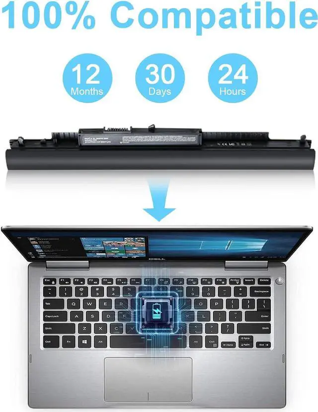 Alt view image 5 of 6 - New Replacement 807956-001 HS03 HS04 Laptop Battery for Hp 14 15 Notebook PC series 15-ay009dx 15-ba009dx 15-af131dx fits Spare 807957-001 Model HSTNN-LB6U HSTNN-LB6V Part Number TPN-C125 TPN-C126