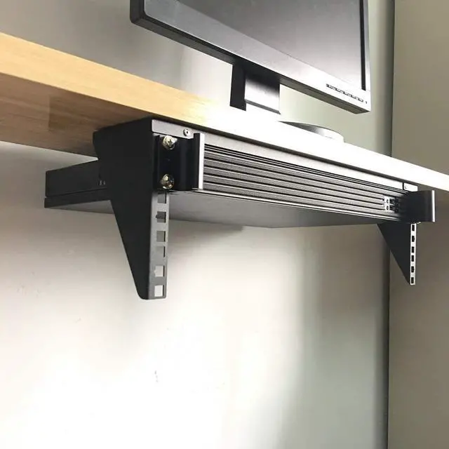 Alt view image 2 of 6 - Jingchengmei 3U Lightweight Foldable Wall Mount Patch Panel Bracket - 19 inch Steel Vertical Mounting Bracket for Network and Data Equipment (3U35P)