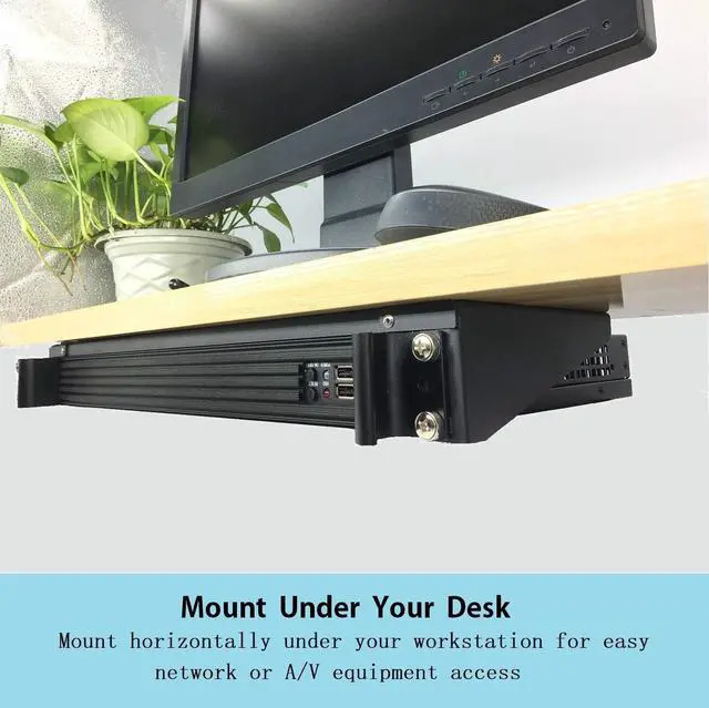 Alt view image 4 of 7 - JINGCHENGMEI 19 Inch 1U Heavy Duty Vertical Wall Mountable Rack and 125 lb Wall Mountable Server Rack (MFT-HVWRF1U)
