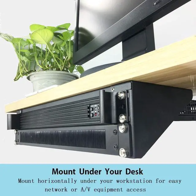 Alt view image 4 of 7 - JINGCHENGMEI 19 Inch 2U Heavy Duty Vertical Wall Mountable Rack and 125 lb Wall Mountable Server Rack (MFT-HVWRF2U), Welcome to consult
