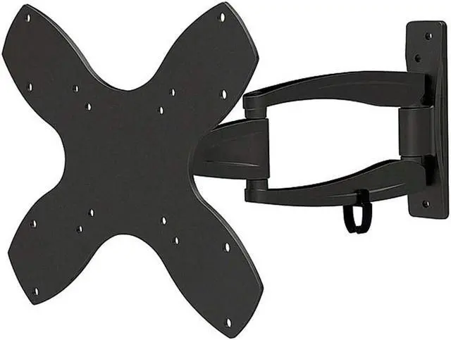 Alt view image 3 of 9 - Monoprice Full Motion Single-Stud TV Wall Mount Bracket For 23" To 43" TVs up to 44lbs, Max VESA 200x200, Works