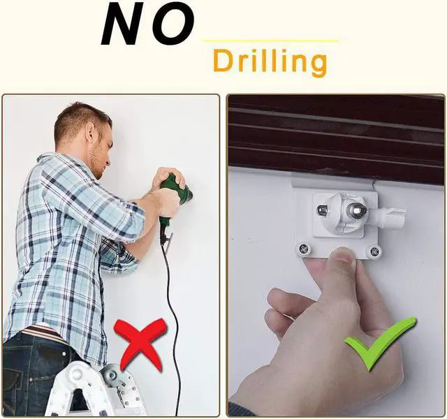 Alt view image 2 of 7 - HOLACA [Upgraded Version] Vinyl Siding Clips for Arlo ZUMIMALL Ring Eufy Security Camera, Hanger Hooks for Mounting Security Camera, Weatherproof Stainless Steel Material (1 Pack, White)