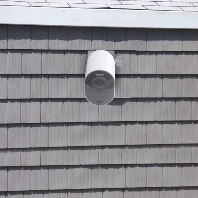 Alt view image 7 of 7 - HOLACA [Upgraded Version] Vinyl Siding Clips for Arlo ZUMIMALL Ring Eufy Security Camera, Hanger Hooks for Mounting Security Camera, Weatherproof Stainless Steel Material (1 Pack, White)