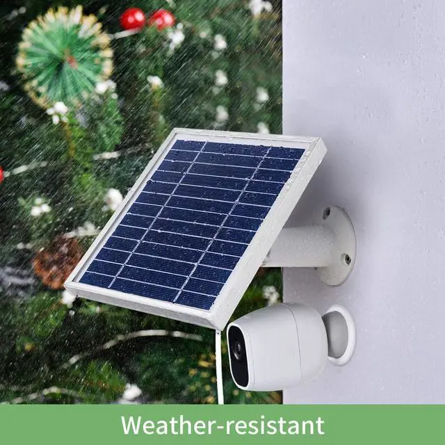 Alt view image 4 of 7 - iTODOS Solar Panel Compatible with Arlo Pro and Arlo Pro 2, 11.8Ft Outdoor Power Charging Cable and Adjustable Mount,Not for HD/Ultra/Pro3/Pro4-Silver
