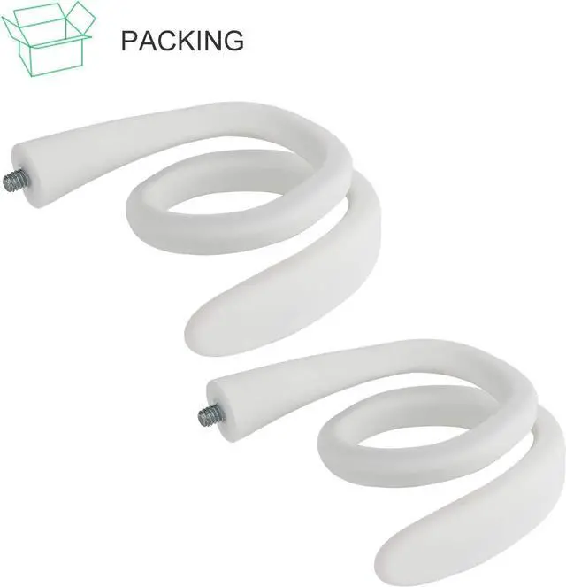 Alt view image 7 of 7 - 2Pack Flexible Twist Mount for Ring Stick Up Cam & Ring Outdoor Cam Plus, Flexible Gooseneck Mounting Bracket to Attach Your Camera Anywhere with No Tools - White