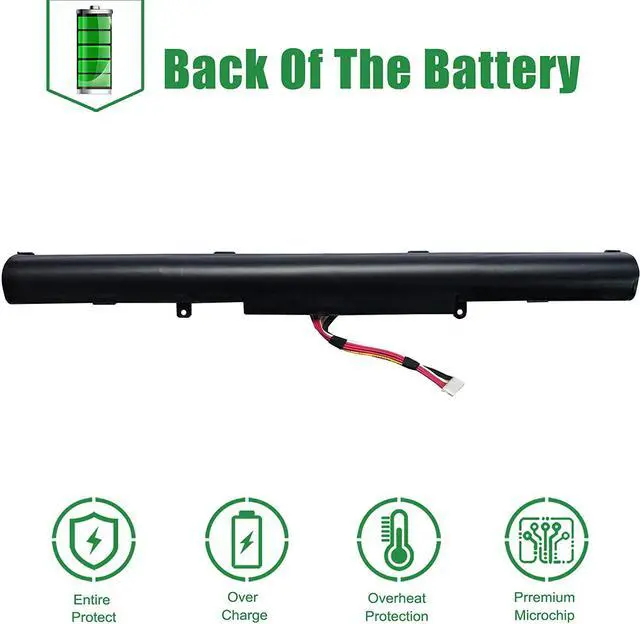 Alt view image 6 of 6 - JIAZIJIA A41N1501 Laptop Battery Replacement for Asus Rog G752VW GL752 GL752V GL752VLM GL752VW GL752VWM N552V N552VW N552VX N752 N752V N752VW N752VX Series A41LK9H 15V 48Wh 3100mAh 4-Cell