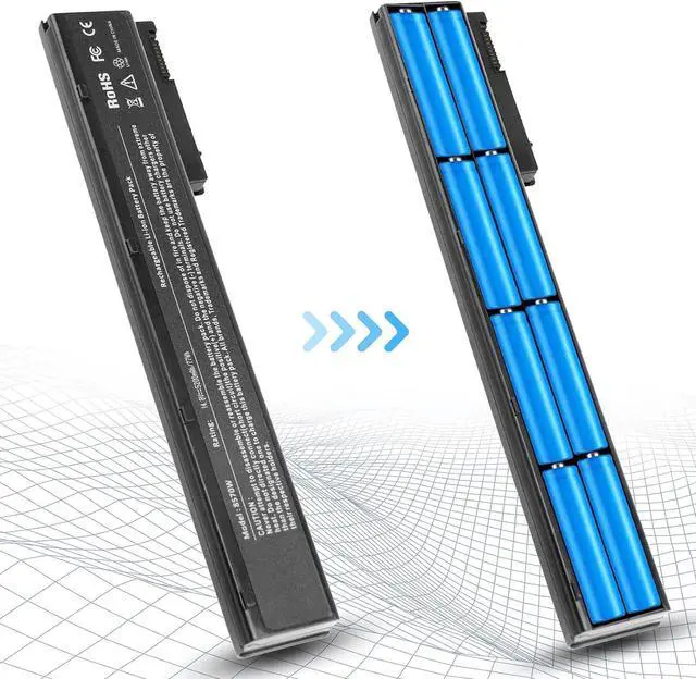 Alt view image 7 of 7 - ARyee 14.8V 5.2Ah 8570w Battery Laptop for HP Elitebook 8560W 8570W 8760W 8770W, fit 632113-151 632425-001 632427-001 HSTNN-IB2P HSTNN-LB2P HSTNN-LB2Q HSTNN-F10C HSTNN-I93C VH08