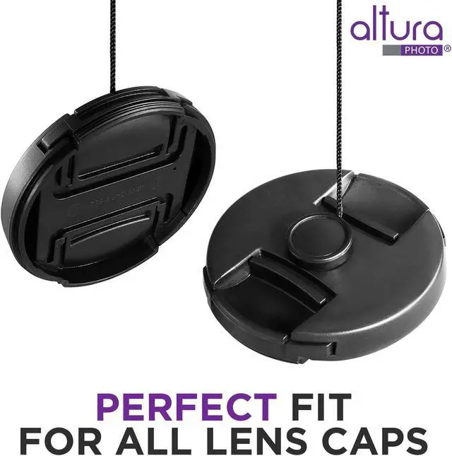 Alt view image 3 of 7 - Altura Photo 5 Pcs Lens Cap Leash, Keeper, Tether & Holder for Camera Lens | Never Lose a Lens Cap Again, Lens Cover Strap & String, Fits Most DSLR & Mirrorless Cameras