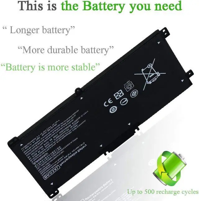 Alt view image 4 of 6 - BK03XL 916811-855 Battery for HP Pavilion X360 14-BA 14M-BA Series, 14-BA253CL 14-BA175NR 14-BA125CL 14-BA013DX 14M-BA114DX 14M-BA015DX 14M-BA013DX 14M-BA1XX 14M-BA0XX BK03041XL 916366-541