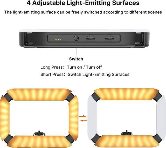 Alt view image 3 of 7 - Smartphone Video Rig PICTRON U200 Handheld LED Ring Light Selfie Light Phone Video Stabilizer for Camera, Smartphone, Action Camera, YouTube, Setup, Filmmaking, Makeup, Vlogging