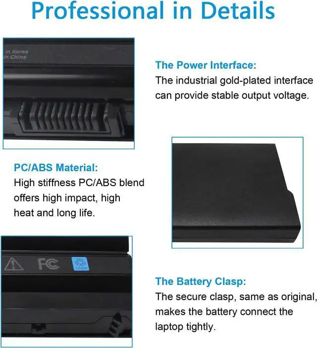 Alt view image 3 of 7 - T54FJ 8858X 7FJ92 9 Cell 97Wh Battery Compatible with Dell Latitude E6430 E6420 E5430 E6530 E6540 E6520 E6440 E5420 E5520 E5530, M5Y0X XV2VV 04NW9 2P2MJ T54F3 NHXVW M5YOX 312-1325 312-1163 P15G P15F