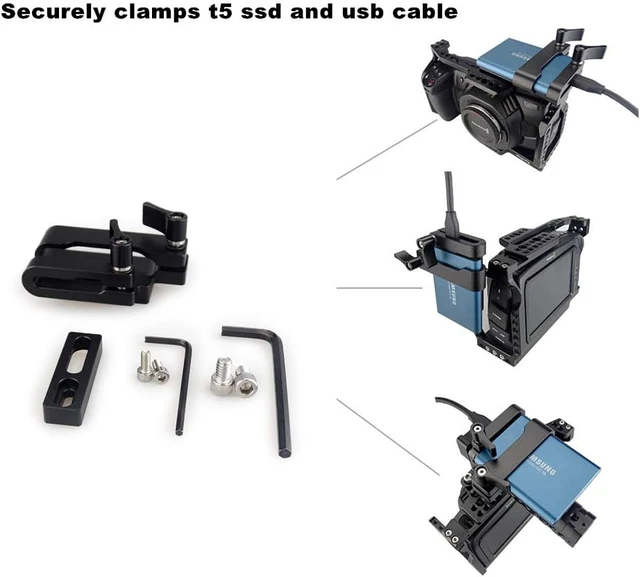 Alt view image 4 of 7 - Camera Cage Kit for Blackmagic Pocket Cinema Camera 4K & 6K