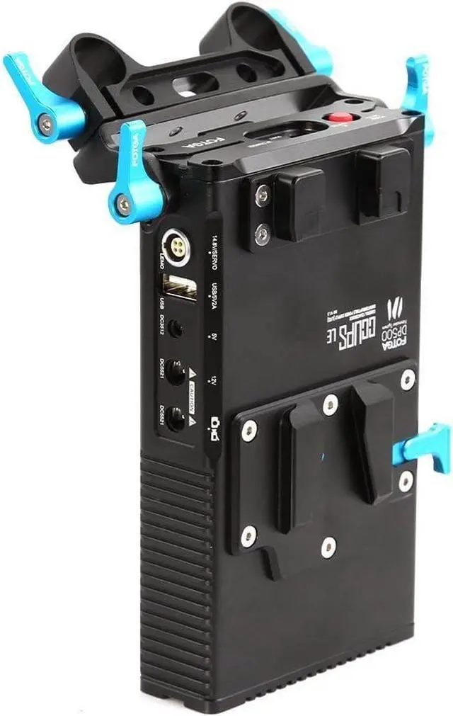 Alt view image 2 of 7 - DP500 15mm Rail Power Supply V Mount Battery Plate & Charger for DSLR Mirrorless Camera Monitor Video Transmitter A7/A7R/A7S A9 GH6 S5II Canon R5C R50 R8 R10 Z8 Z9 BMPCC 4K 6K Pro