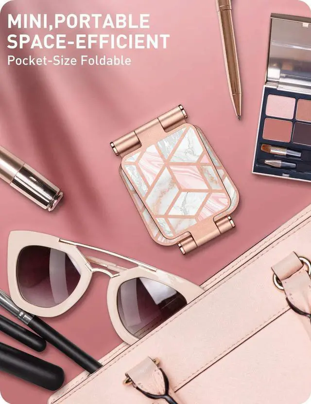 Alt view image 2 of 7 - Cell Phone Stand for Desk Cell Phone Holder Foldable Adjustable Fits All Smart Phones iPhone15 14 13 Pro Max  S24 S23 S22 Flip Multi-Angle Office Desk Phone Stand Holder Marble