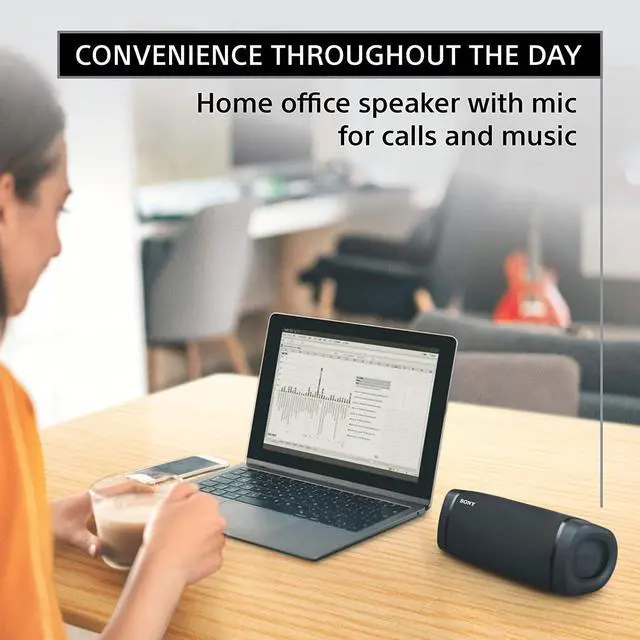 Alt view image 20 of 20 - Sony SRSXB33 EXTRA BASS Bluetooth Wireless Portable Speaker (Black)