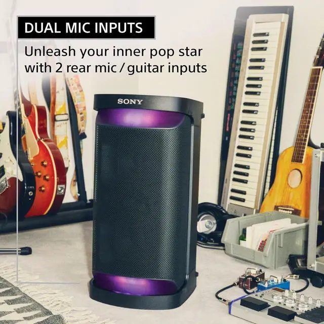 Alt view image 5 of 8 - Sony SRS-XP500 X-Series Wireless Portable Bluetooth Karaoke Party-Speaker