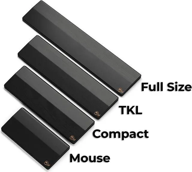 Alt view image 3 of 7 - Glorious Gaming Wooden Mouse Wrist Rest - Onyx/Black - for Gaming Mice Wood Ergonomic Palm Rest| 8x4x0.75 inches/19mm Thick (GV-M-Dark)