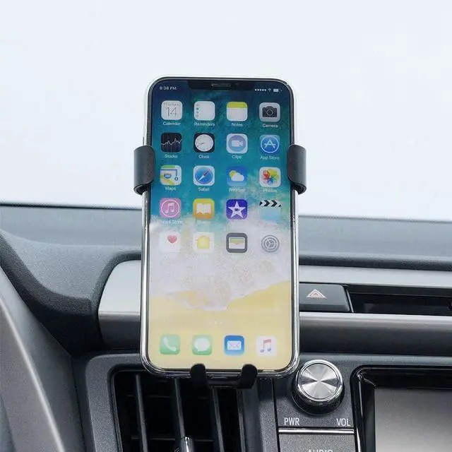 Alt view image 6 of 7 - Universal Car Phone Holder Fit for Toyota RAV4 2013 2014 2015 2016 2017 2018 Air Vent Phone Mount Adjustable Car Phone Cradle Fit for iPhone  4-7 Inches Smartphone