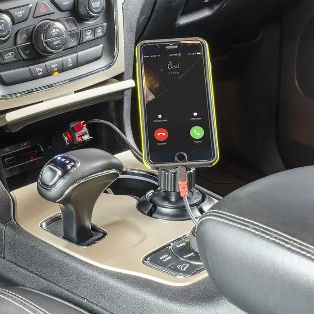 Alt view image 4 of 4 - custom accessories Tuff Tech 23384 Heavy Cup Mount Magnetic Phone Holder