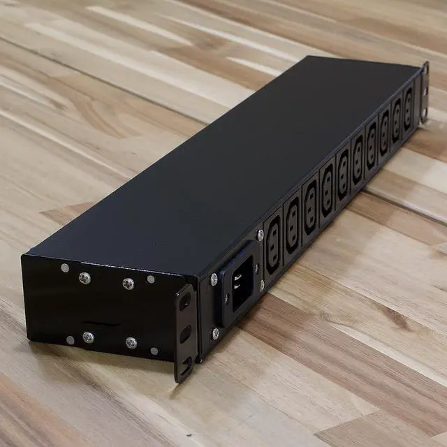 Alt view image 4 of 5 - WTH-CS/PDU-C13-E (US121052E) Heavy Duty Metal 1U Rack Mount PDU, Inlet C20 20A 120/240V Open end (Without Extension Cord), Outlet C13 x10 Ports
