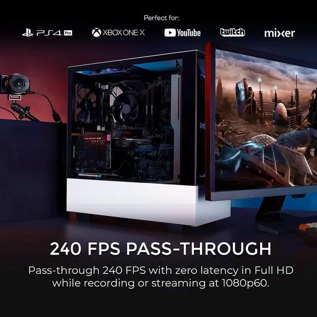 Alt view image 6 of 7 - AVerMedia Live Gamer Duo. Dual HDMI 1080p PCIe Video Capture Card, Stream with 4k60 HDR and FHD 240fps Pass-Through, Work with DSLR, Xbox Series x/s, PS5, Nintendo Switch, Windows 11 (GC570D)