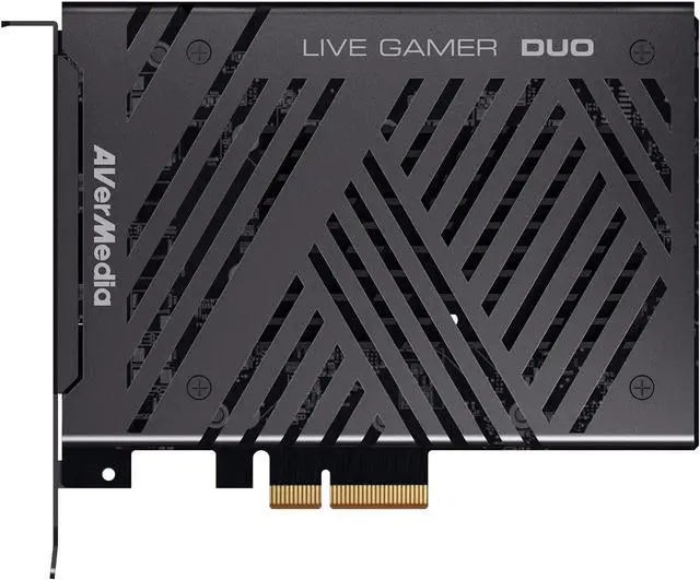 Alt view image 2 of 7 - AVerMedia Live Gamer Duo. Dual HDMI 1080p PCIe Video Capture Card, Stream with 4k60 HDR and FHD 240fps Pass-Through, Work with DSLR, Xbox Series x/s, PS5, Nintendo Switch, Windows 11 (GC570D)