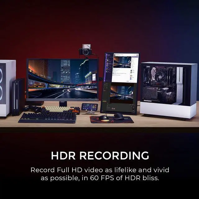 Alt view image 5 of 7 - AVerMedia Live Gamer Duo. Dual HDMI 1080p PCIe Video Capture Card, Stream with 4k60 HDR and FHD 240fps Pass-Through, Work with DSLR, Xbox Series x/s, PS5, Nintendo Switch, Windows 11 (GC570D)