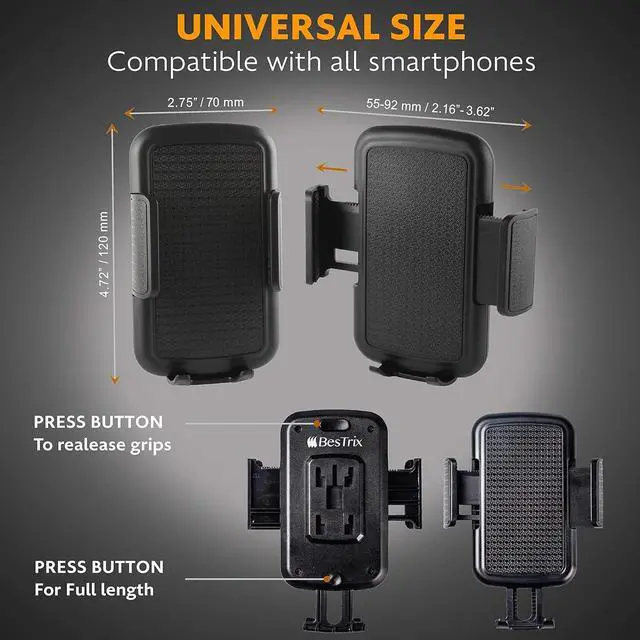 Alt view image 7 of 7 - Bestrix Universal Car Cup Holder Mount, Fits Most Standard Cup Holders, Compatible with iPhone 14/14 Plus/14 Pro/14 Pro Max
