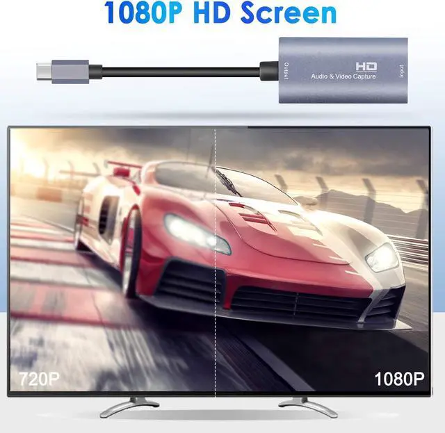 Alt view image 4 of 7 - Guermok Video Capture Card, USB 3.0 HDMI to USB C Audio Capture Card, 4K 1080p60fps Capture Devices for Gaming Live Streaming Video Recorder, Works for Windows Mac OS System for Switch, Xbox