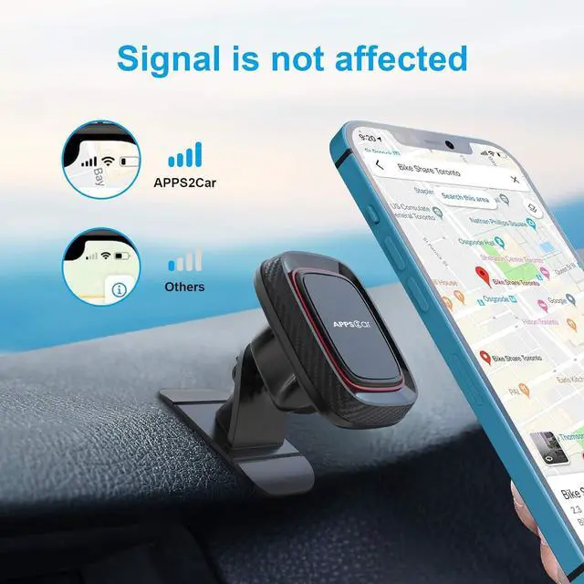 Alt view image 4 of 7 - Magnetic Car Phone Mount Apps2Car Stick On Dashboard Magnet Phone Holder for Car Dash Mount Cell Phone Holder with Strongest VHB Adhesive Phone Magnetic Holder for Car Magnetic Phone Dash Mount