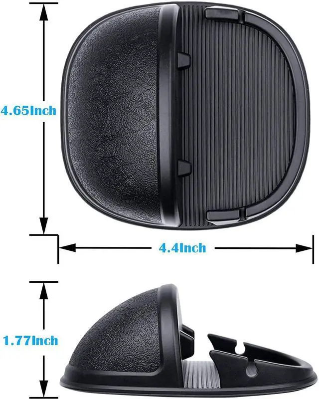 Alt view image 5 of 7 - Car Cell Phone Holder Dashboard Phone Mount - Anti-Slip Silicone Pad Phone Stand Compatible with iPhone, Samsung, Android Smartphones