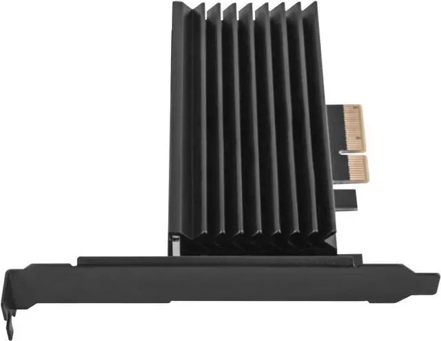 Alt view image 6 of 7 - SilverStone Technology ECM24-ARGB M.2 NVMe SSD NGFF M Key to PCIe x4 ARGB Adapter Card with heatsink and Thermal pad