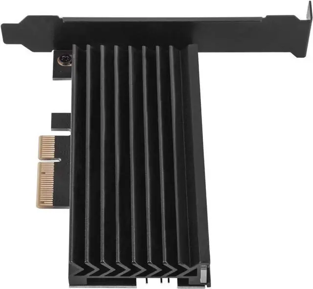 Alt view image 7 of 7 - SilverStone Technology ECM24-ARGB M.2 NVMe SSD NGFF M Key to PCIe x4 ARGB Adapter Card with heatsink and Thermal pad