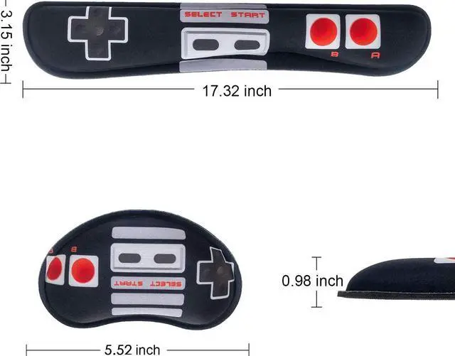 Alt view image 4 of 6 - KBSING Keyboard Wrist Rest Pad and Mouse Wrist Support for Office, Game,Computer, Laptop, Pain Relief Memory Foam Wrist Rest Set (WRT-05)