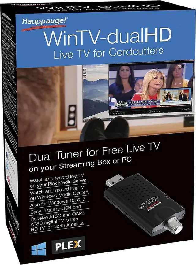 Alt view image 2 of 6 - Hauppauge 1657 WinTV-dualHD Cordcutter Dual USB 2.0 TV Tuner for Nvidia Shield and Windows PC, Welcome to consult