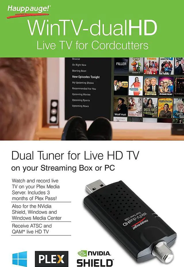 Alt view image 5 of 6 - Hauppauge 1657 WinTV-dualHD Cordcutter Dual USB 2.0 TV Tuner for Nvidia Shield and Windows PC, Welcome to consult